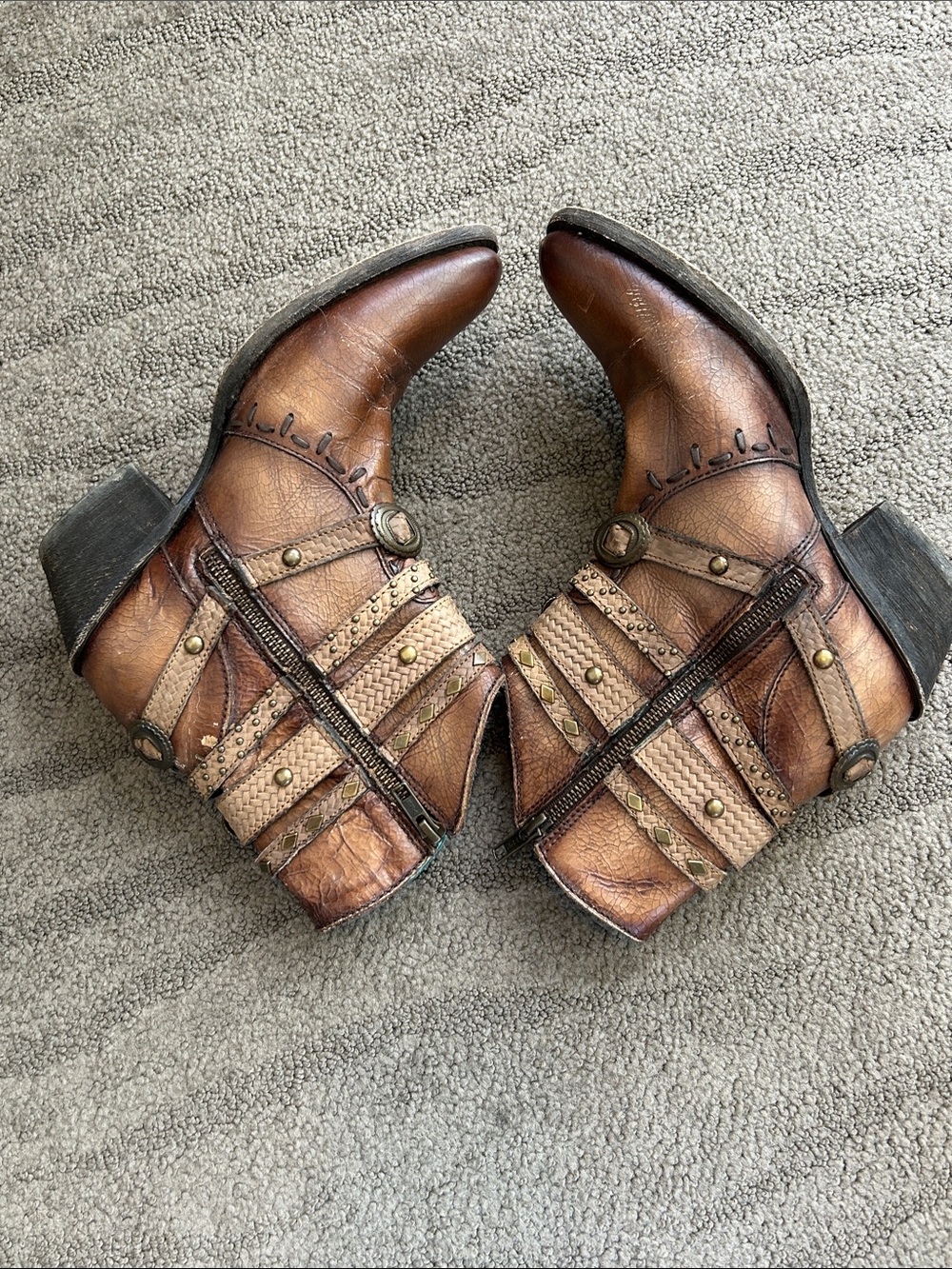 Corral Ankle Boots Festival Cowgirl Size 8 Style 3196 - Picture 8 of 11